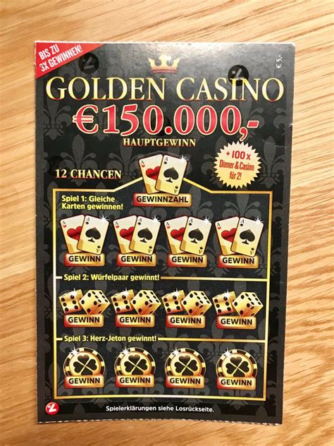  golden casino rubbellos